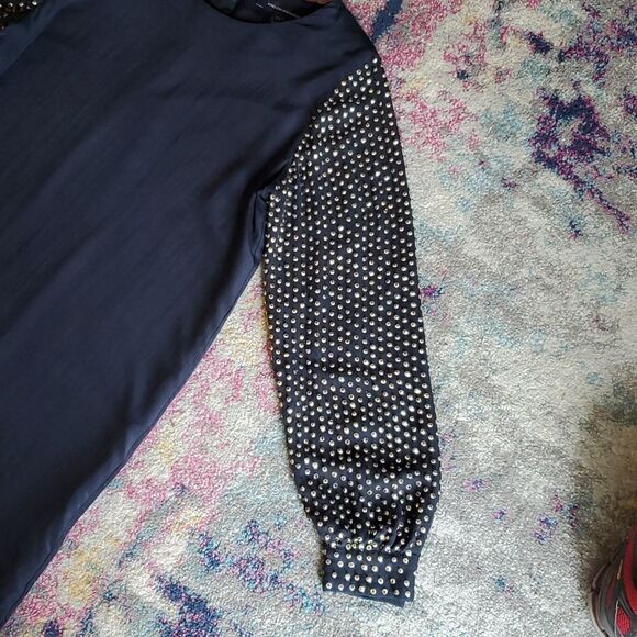 French Connection 100% Silk Long Sleeve Dress Size 4 - Picture 10 of 16